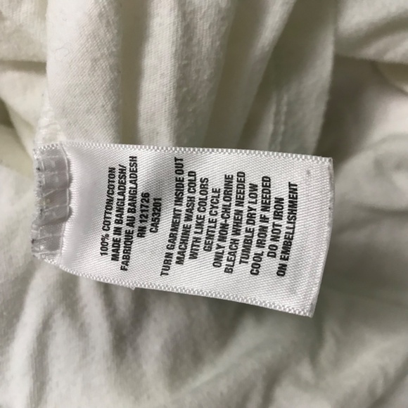 Aeropostale T-Shirt Short Sleeve XL 100% Cotton White Purple - Picture 2 of 3